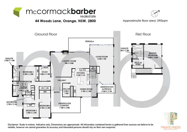 Floorplan of Homely house listing, 44 Woods Lane, Orange NSW 2800
