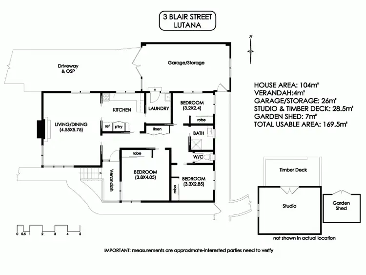 Floorplan of Homely house listing, 3 Blair Street, Lutana TAS 7009