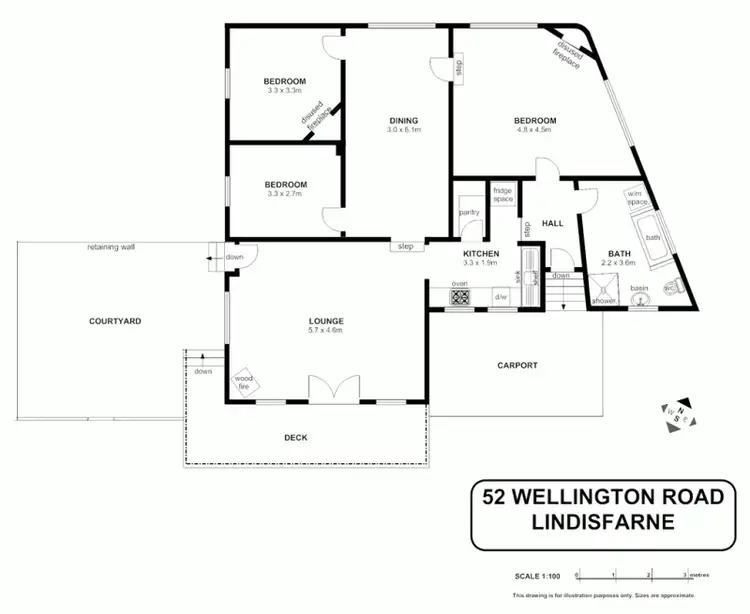 Floorplan of Homely house listing, 52 Wellington Road, Lindisfarne TAS 7015