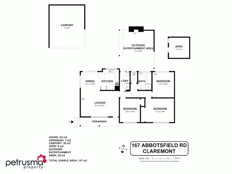 Floorplan of Homely house listing, 167 Abbotsfield Road, Claremont TAS 7011