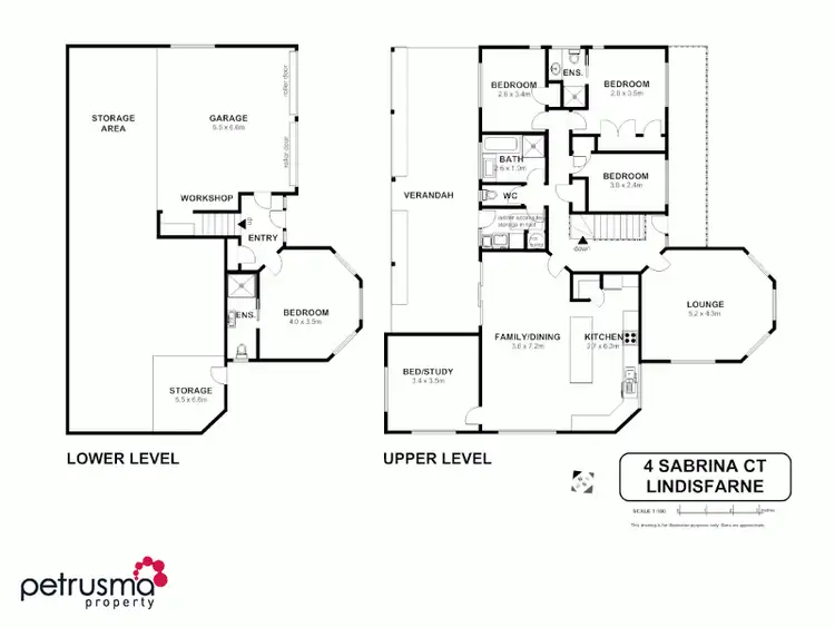 Floorplan of Homely house listing, 4 Sabrina Court, Lindisfarne TAS 7015