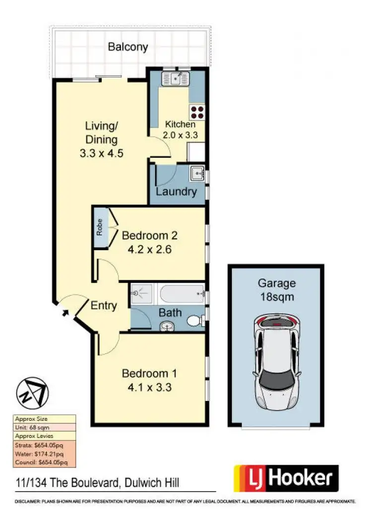 Floorplan of Homely unit listing, 11/134 The Boulevarde, Dulwich Hill NSW 2203
