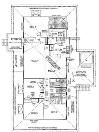 Floorplan of Homely rural property listing, 132 Ghost Gum Ridge, Chittering WA 6084