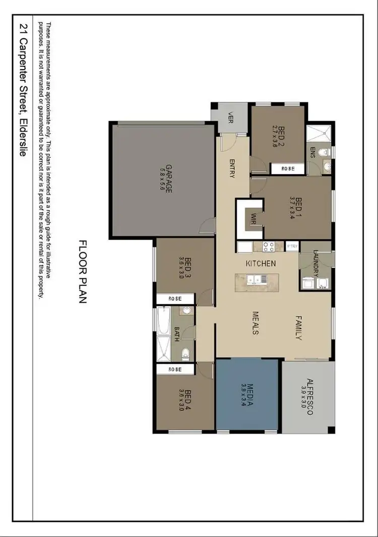 Floorplan of Homely house listing, 21 Carpenter Street, Elderslie NSW 2570