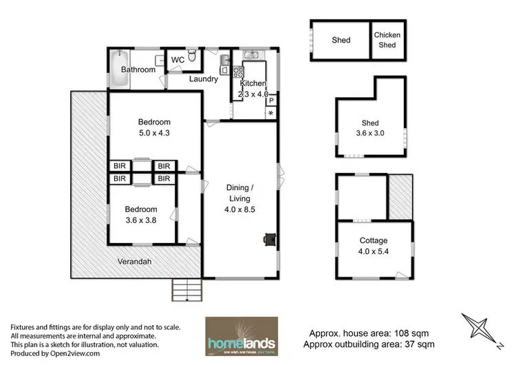 Floorplan of Homely house listing, 365 Bakers Creek Road, Lucaston TAS 7109