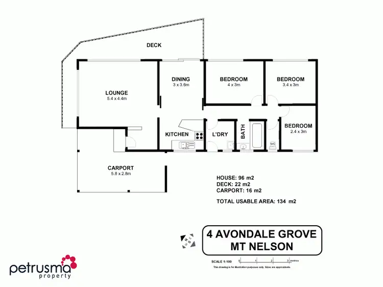 Floorplan of Homely house listing, 4 Avondale Grove, Mount Nelson TAS 7007