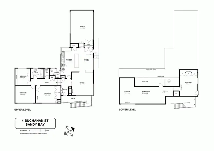 Floorplan of Homely house listing, 4 Buchanan Avenue, Sandy Bay TAS 7005