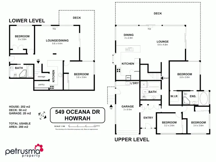 Floorplan of Homely house listing, 549 Oceana Drive, Howrah TAS 7018