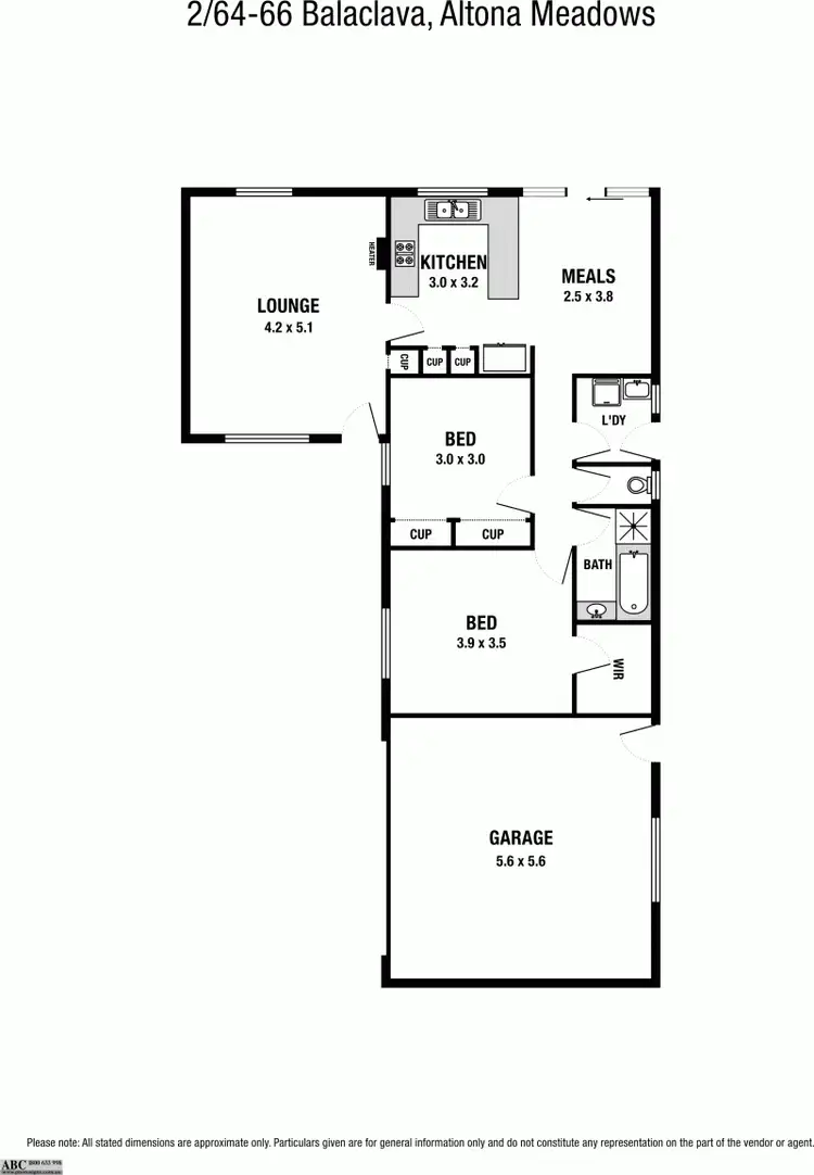 Floorplan of Homely unit listing, 2/64-66 Balaclava Avenue, Altona Meadows VIC 3028