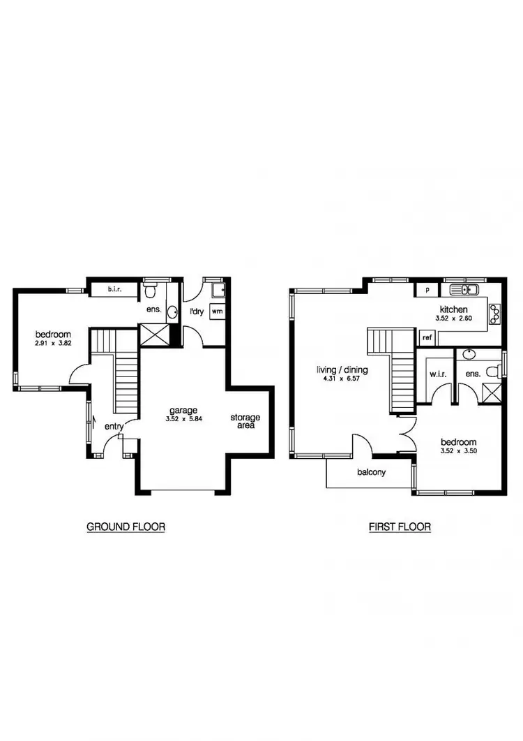 Floorplan of Homely townhouse listing, 5 Surf Street, Seaholme VIC 3018