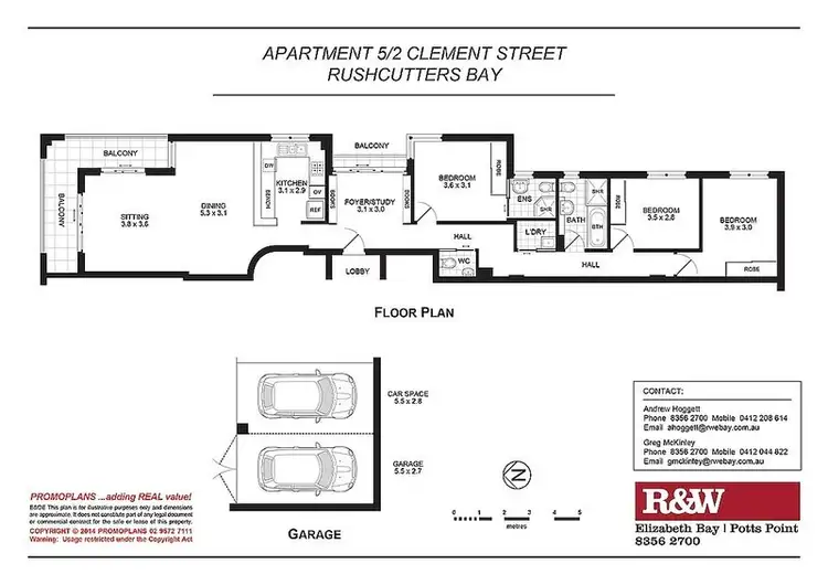 Floorplan of Homely apartment listing, 5/2 Clement Street, Rushcutters Bay NSW 2011