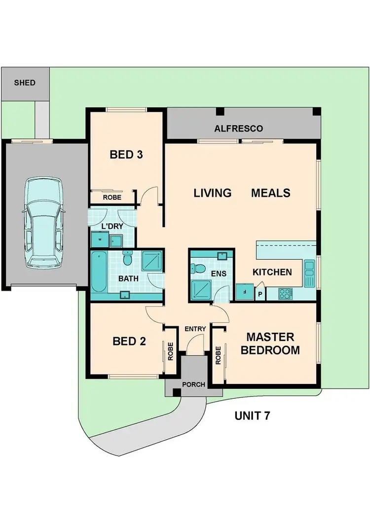Floorplan of Homely unit listing, 7/12 STANLEY STREET, Wallan VIC 3756