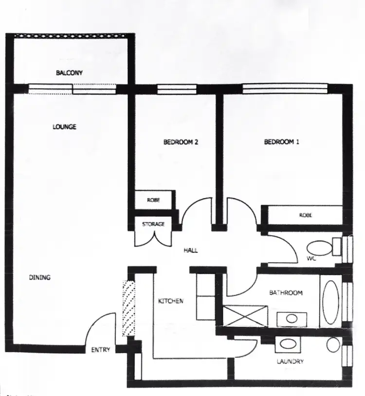 Floorplan of Homely unit listing, 67/267-319 Bulwara Road, Ultimo NSW 2007