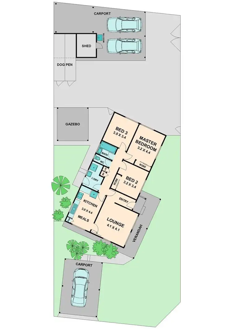 Floorplan of Homely house listing, 8 CLARKE STREET, Seymour VIC 3660