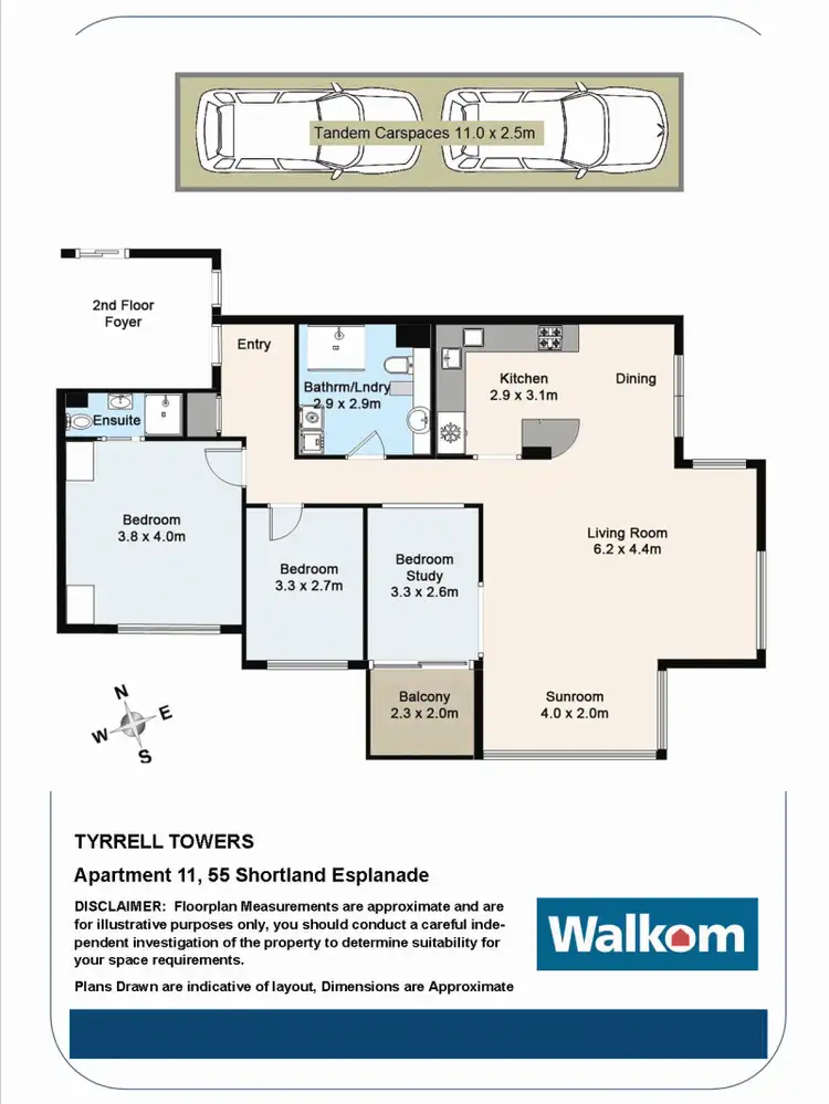 Floorplan of Homely apartment listing, 11/55 Shortland Esplanade, Newcastle NSW 2300