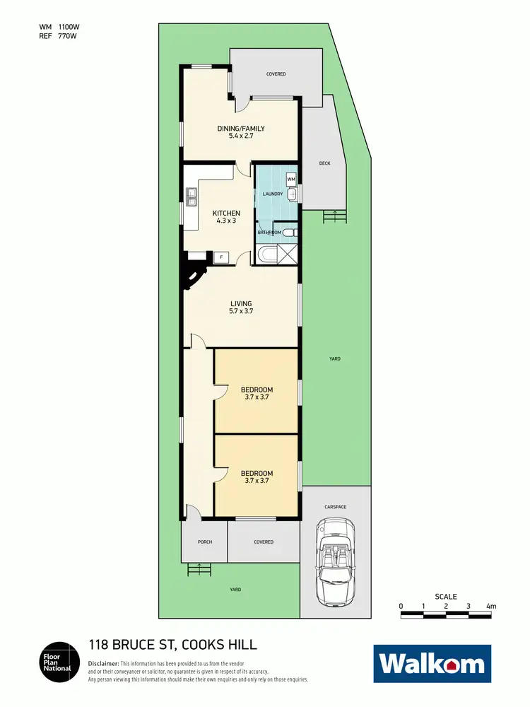 Floorplan of Homely house listing, 118 Bruce Street, Cooks Hill NSW 2300