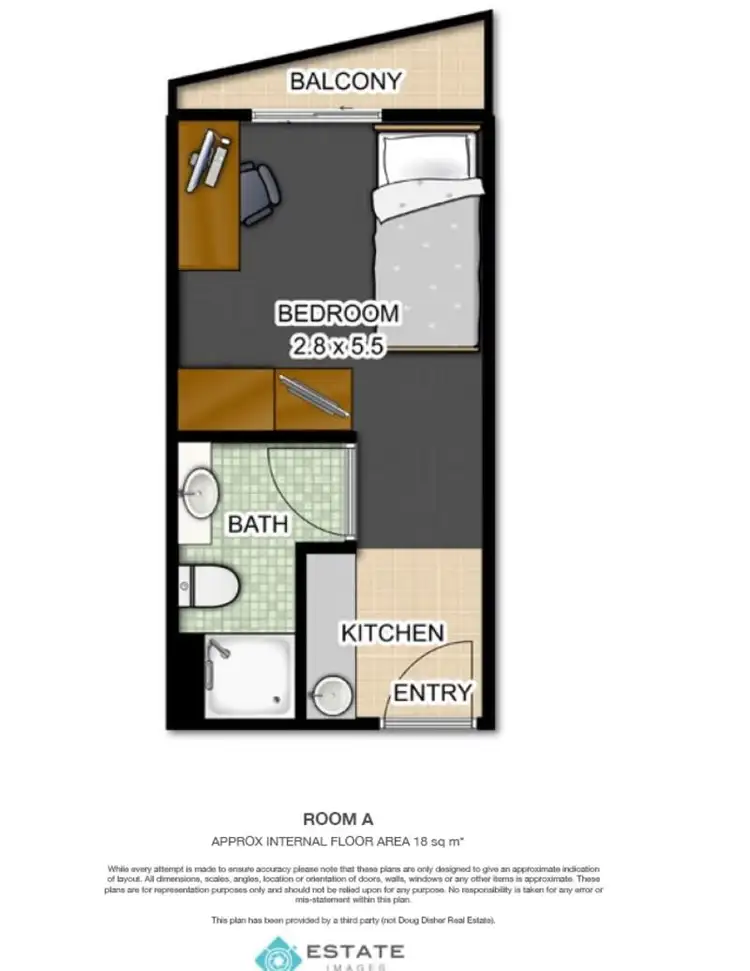 Floorplan of Homely unit listing, 2201/104 Margaret Street, Brisbane City QLD 4000
