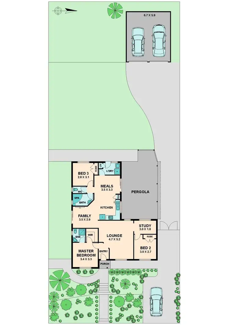 Floorplan of Homely house listing, 15 ROULSTON WAY, Wallan VIC 3756