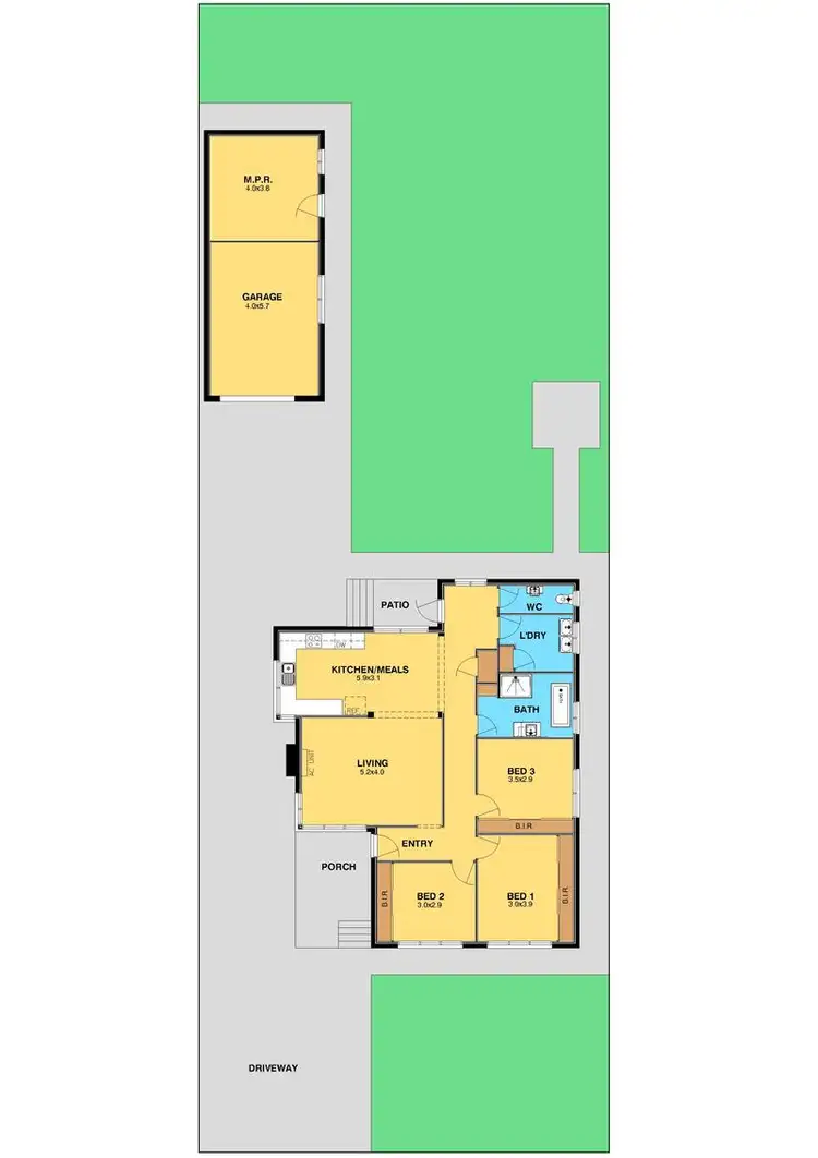 Floorplan of Homely house listing, 6 Maple Crescent, Bell Park VIC 3215