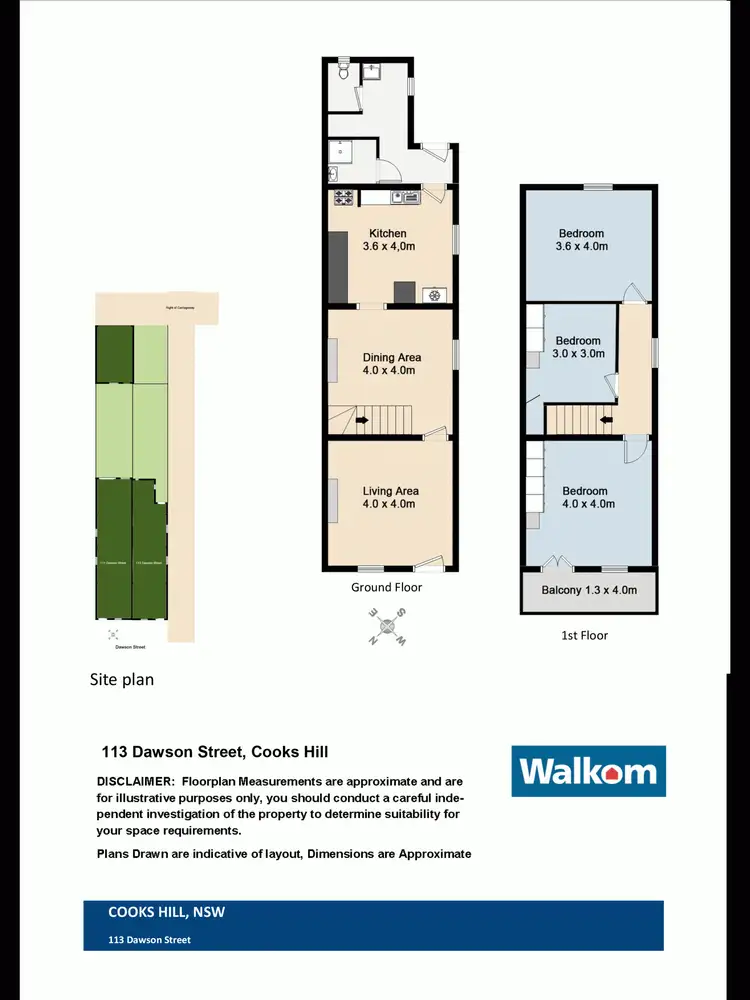 Floorplan of Homely terrace listing, 113 Dawson Street, Cooks Hill NSW 2300