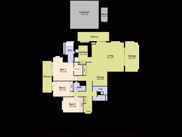 Floorplan of Homely apartment listing, 6/72 Wolfe Street, Newcastle NSW 2300