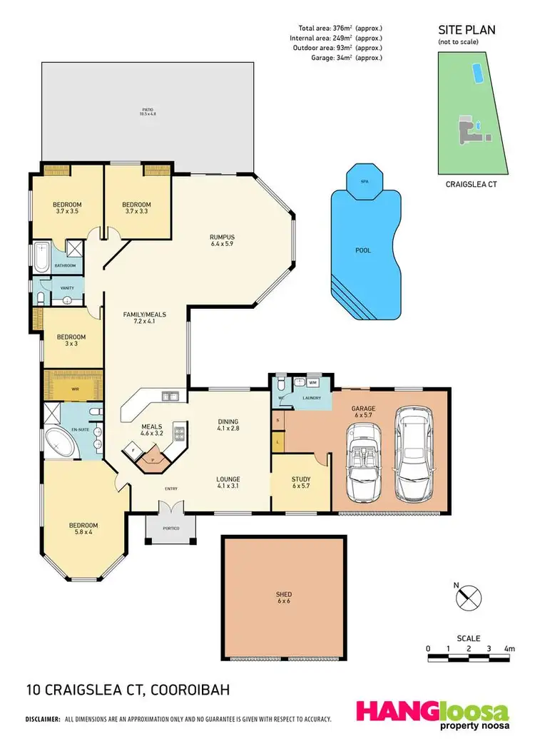 Floorplan of Homely house listing, 10 Craigslea Court, Cooroibah QLD 4565
