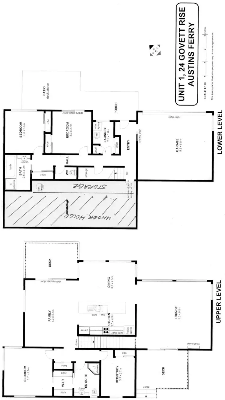 Floorplan of Homely unit listing, 1/24 Govett Rise, Austins Ferry TAS 7011