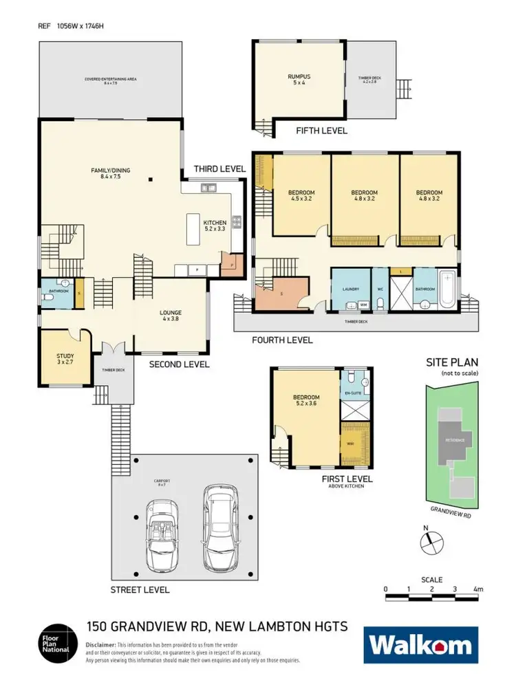 Floorplan of Homely house listing, 150 Grandview Road, New Lambton Heights NSW 2305