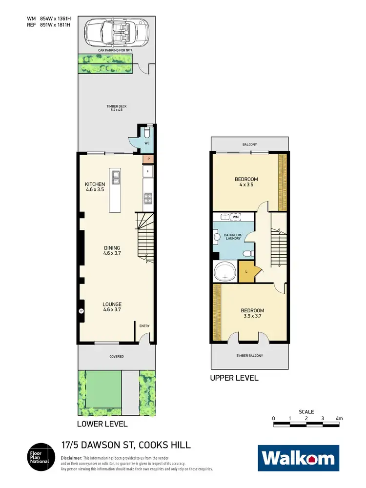 Floorplan of Homely apartment listing, 17/5 Dawson Street, Cooks Hill NSW 2300