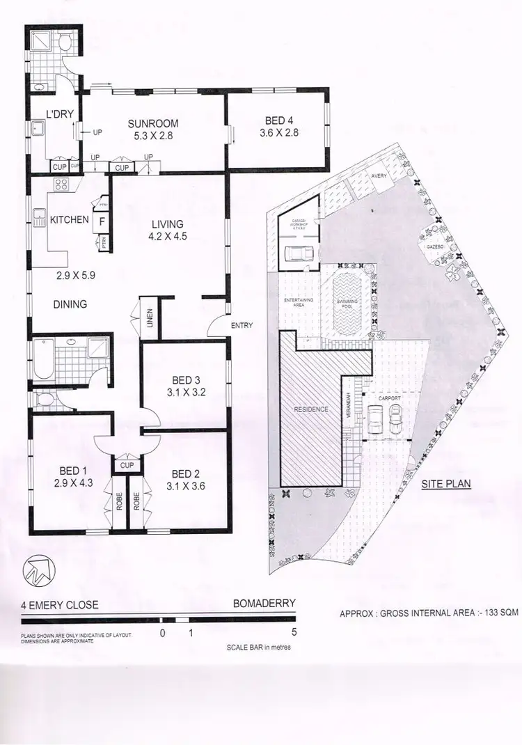 Floorplan of Homely house listing, 4 Emery Close, Bomaderry NSW 2541