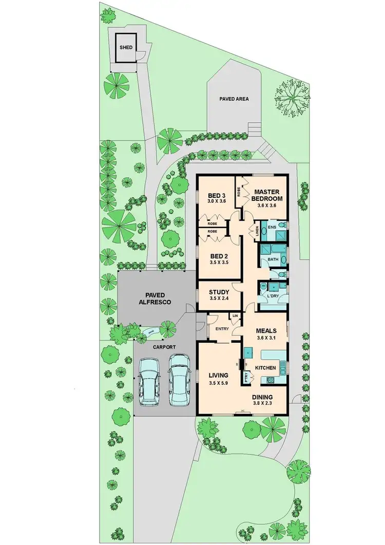 Floorplan of Homely house listing, 64 WEDDING DRIVE, Wallan VIC 3756