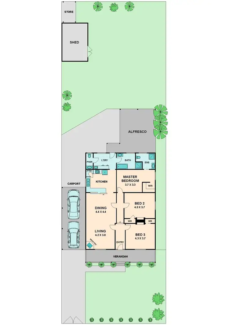 Floorplan of Homely house listing, 66 ANZAC AVENUE, Seymour VIC 3660