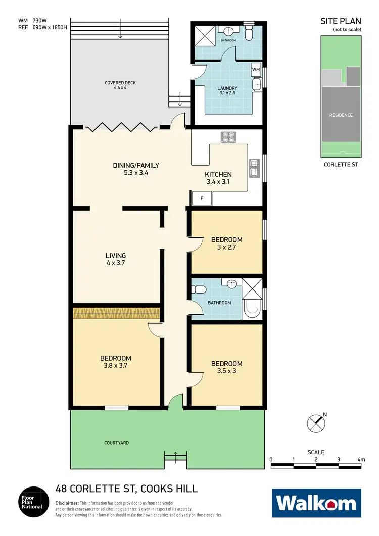 Floorplan of Homely house listing, 48 Corlette Street, Cooks Hill NSW 2300