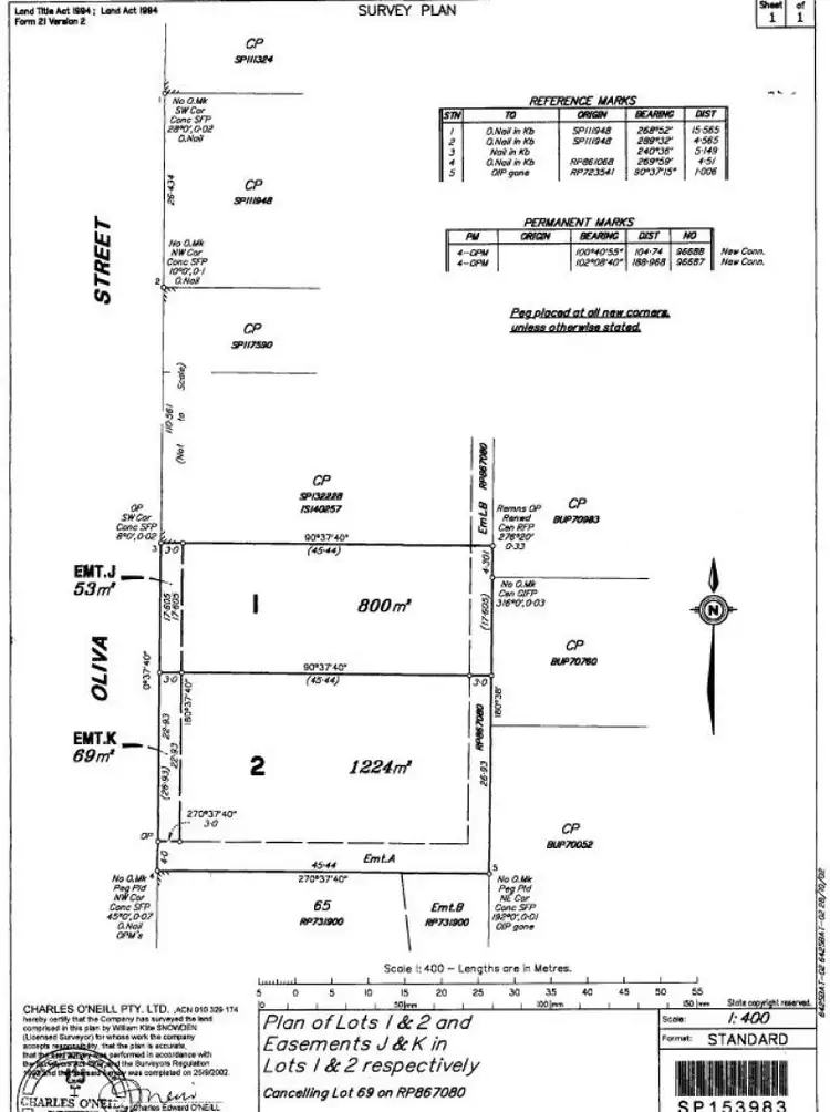 Floorplan of Homely land listing, 22 Oliva St, Palm Cove QLD 4879