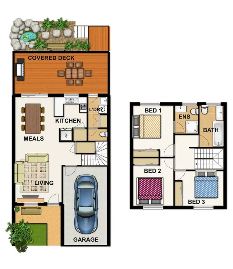Floorplan of Homely townhouse listing, 6/96 Marshall Road, Holland Park West QLD 4121