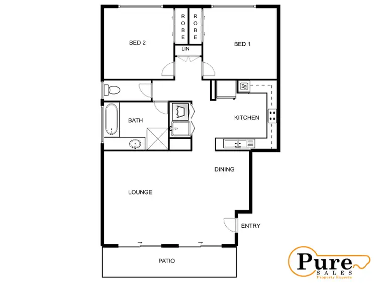 Floorplan of Homely apartment listing, 3/44 Days Avenue, Yeronga QLD 4104