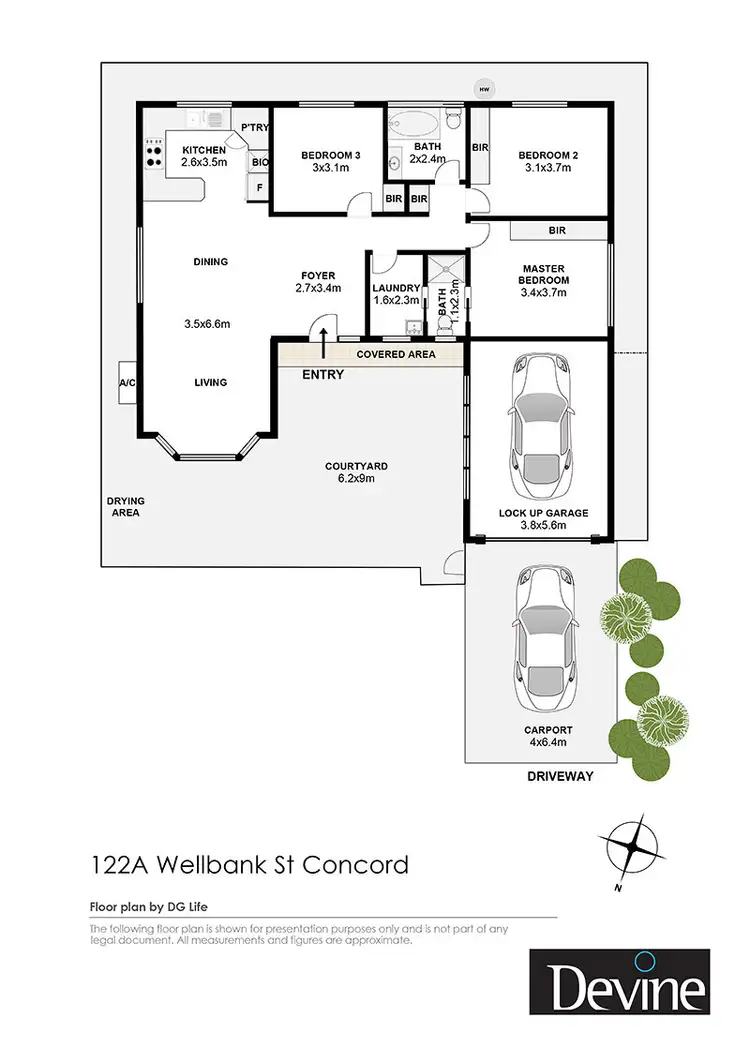 Floorplan of Homely house listing, 122A Wellbank Street, Concord NSW 2137