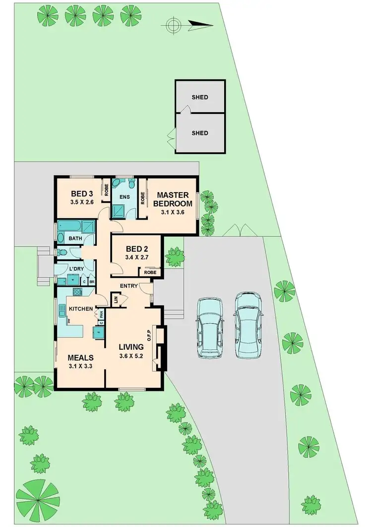 Floorplan of Homely house listing, 5 DANAHER AVENUE, Wallan VIC 3756