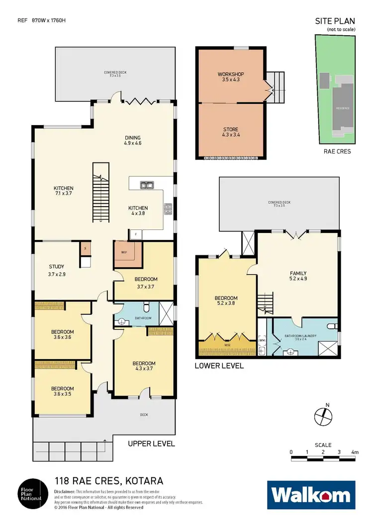 Floorplan of Homely house listing, 118 Rae Crescent, Kotara NSW 2289