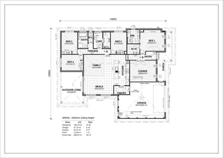 Floorplan of Homely house listing, 6 Killarney Crescent, Tatura VIC 3616