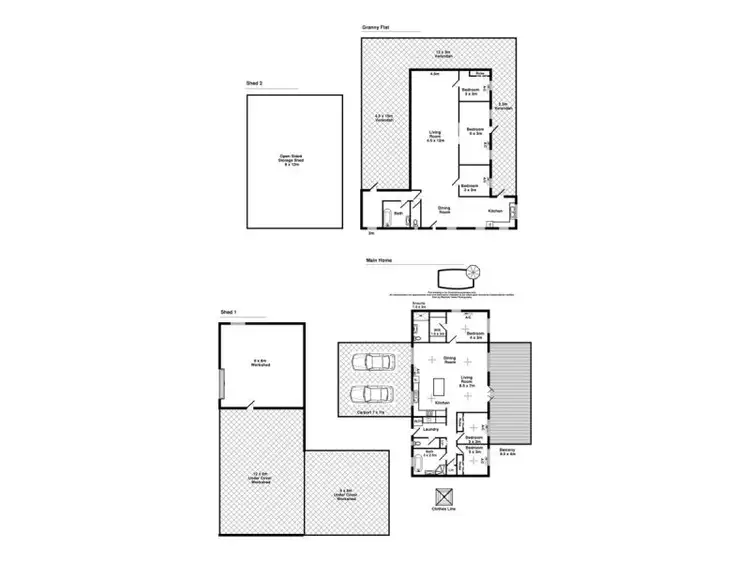 Floorplan of Homely rural property listing, 320 Heathers Lagoon Rd, Lake Bennett NT 822