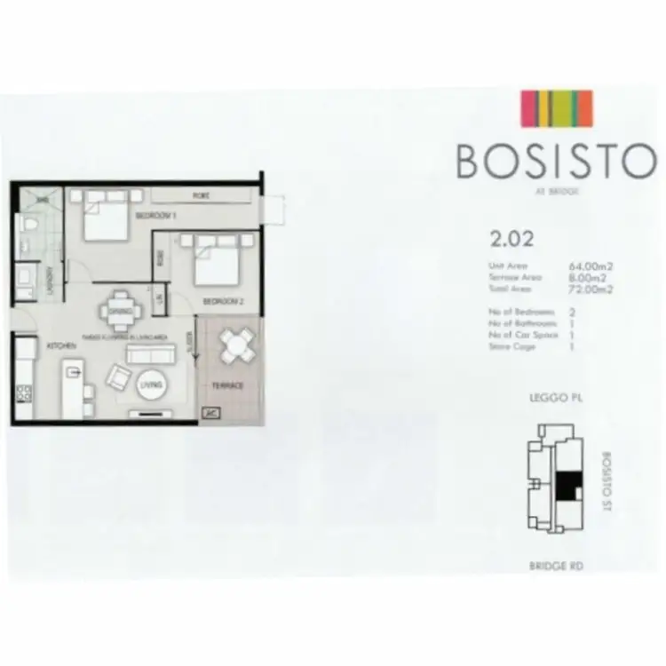 Floorplan of Homely apartment listing, 202/32 Bosisto Street, Richmond VIC 3121