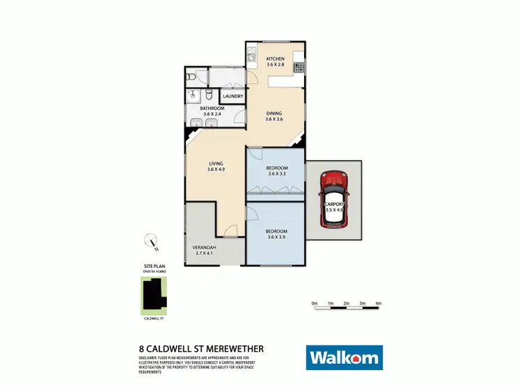 Floorplan of Homely house listing, 8 Caldwell St, Merewether NSW 2291