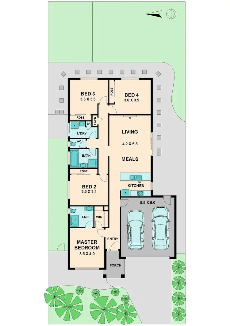 Floorplan of Homely house listing, 4 TREEVIOLET LANE, Wallan VIC 3756
