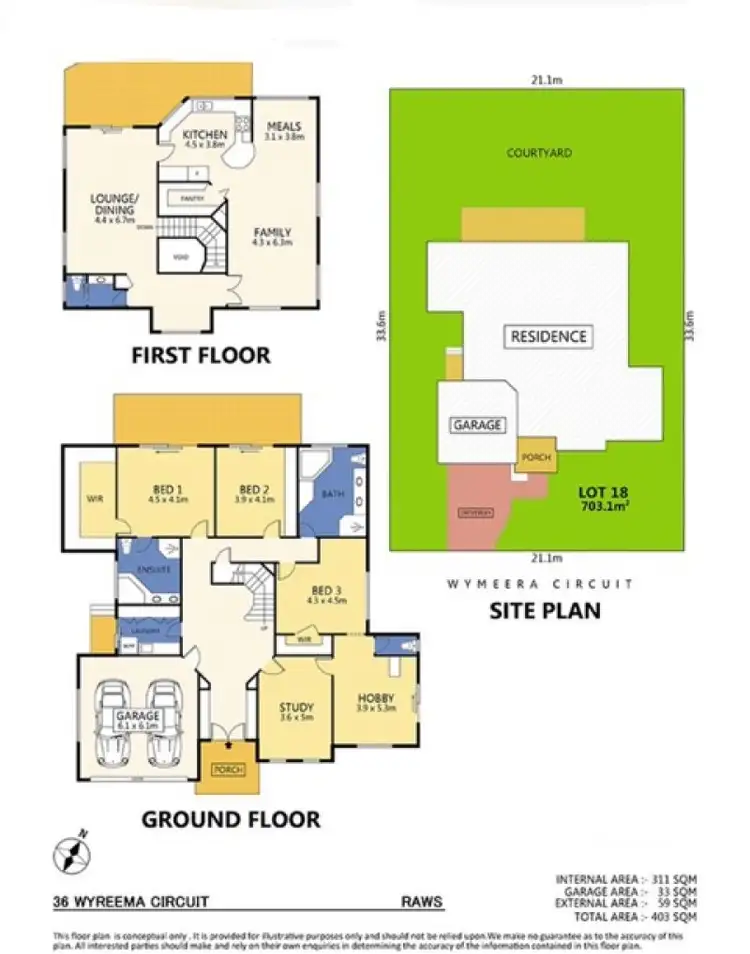 Floorplan of Homely house listing, 36 Wymeera Circuit, Wyee Point NSW 2259