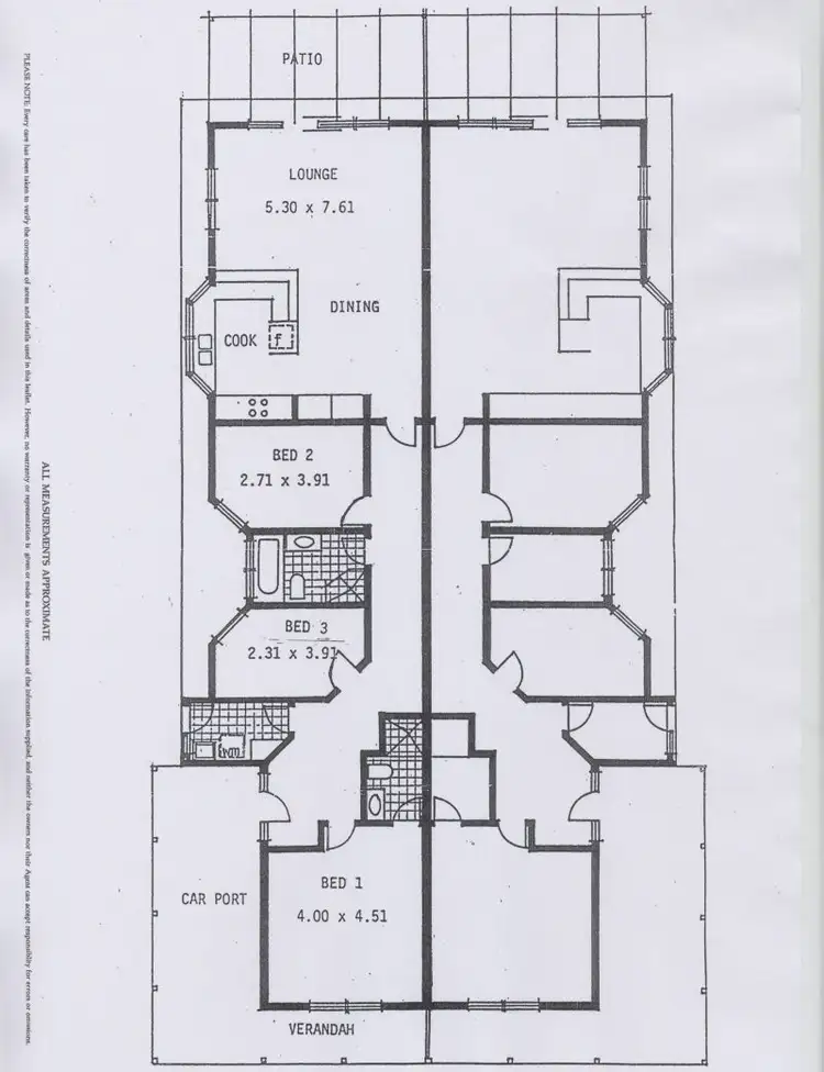 Floorplan of Homely semi-detached listing, 7 Rhyl Avenue, Wayville SA 5034