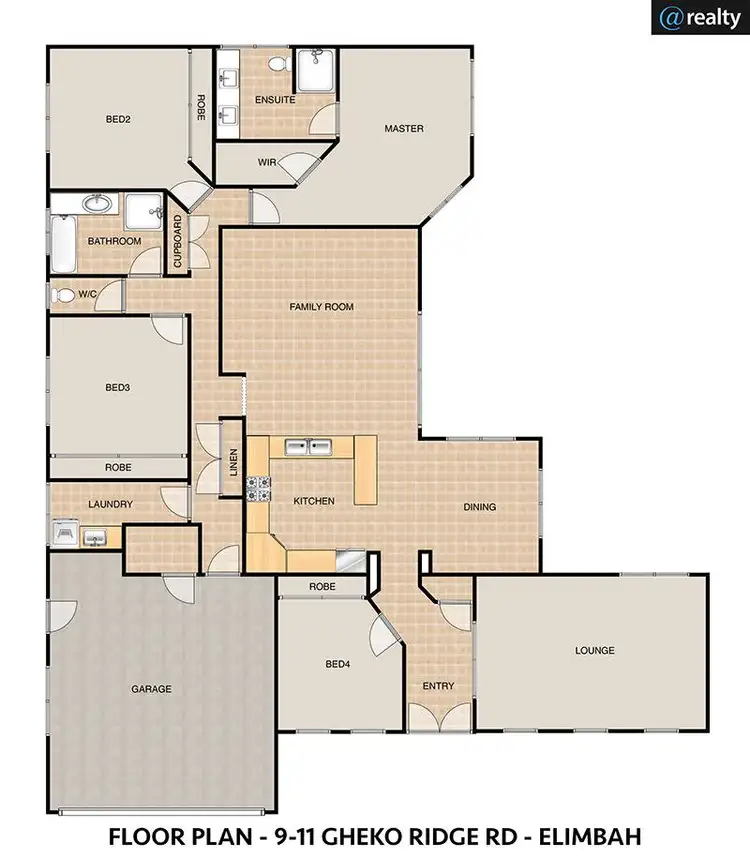 Floorplan of Homely house listing, 9 Gheko Ridge Road, Elimbah QLD 4516