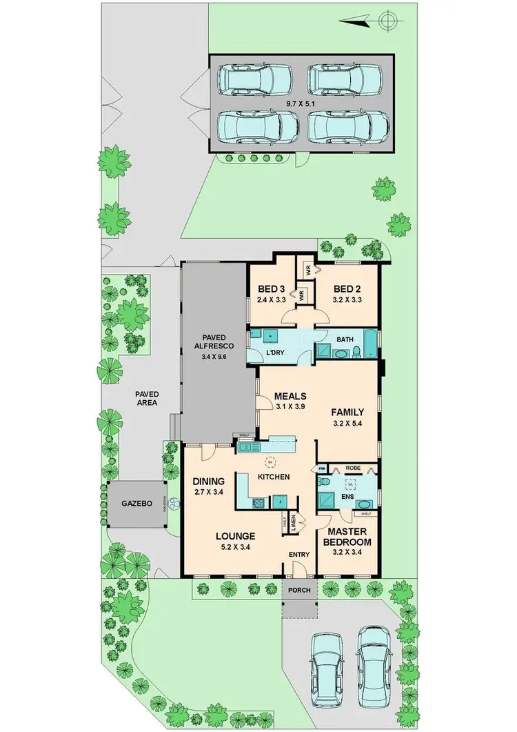 Floorplan of Homely house listing, 71 WEDDING DRIVE, Wallan VIC 3756