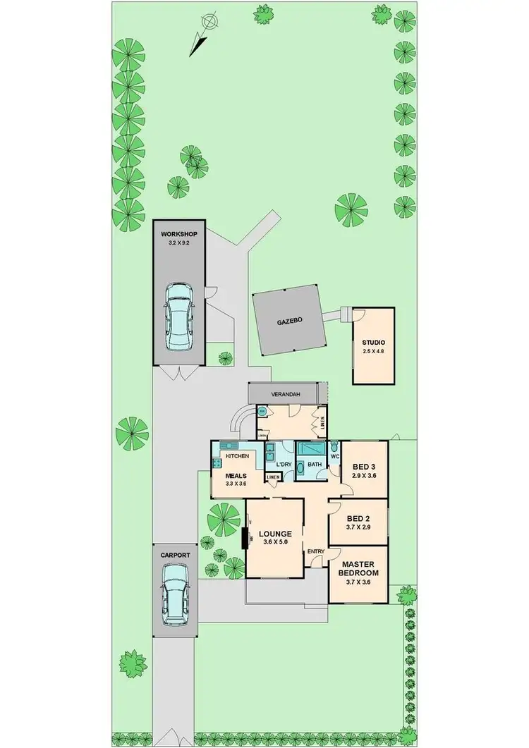 Floorplan of Homely house listing, 6 FERGUSON STREET, Broadford VIC 3658