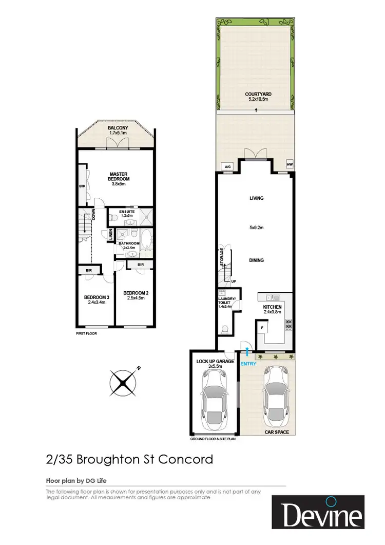 Floorplan of Homely townhouse listing, 2/35 Broughton Street, Concord NSW 2137